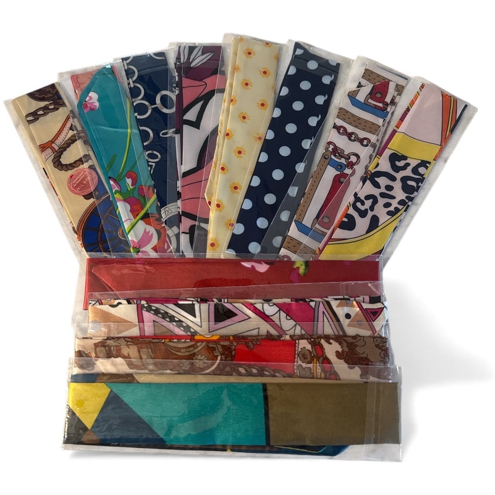 Set of 12 Scarves for Bag Handles NEW‎